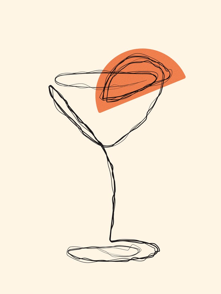 Orange Martini Cocktail Drink