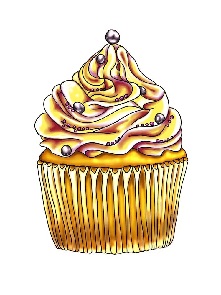 Yellow Cupcake