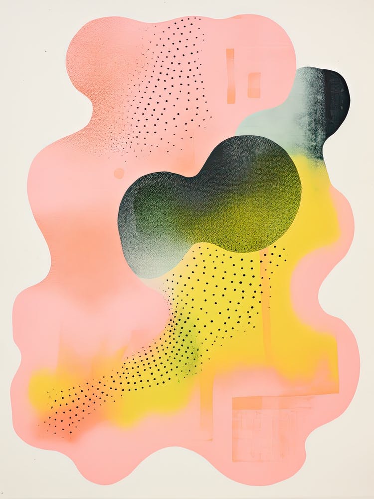 Abstract Landscape Risograph Style 11