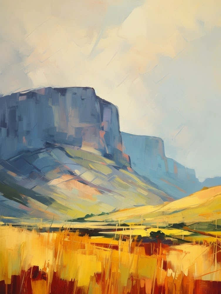 Table Mountain South Africa 1 Mountain Painting