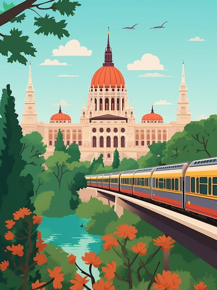 Hungary 3 Travel Illustration