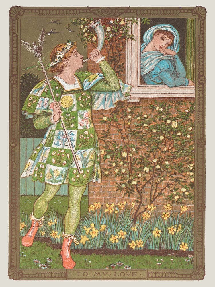 Valentine 2, Walter Crane