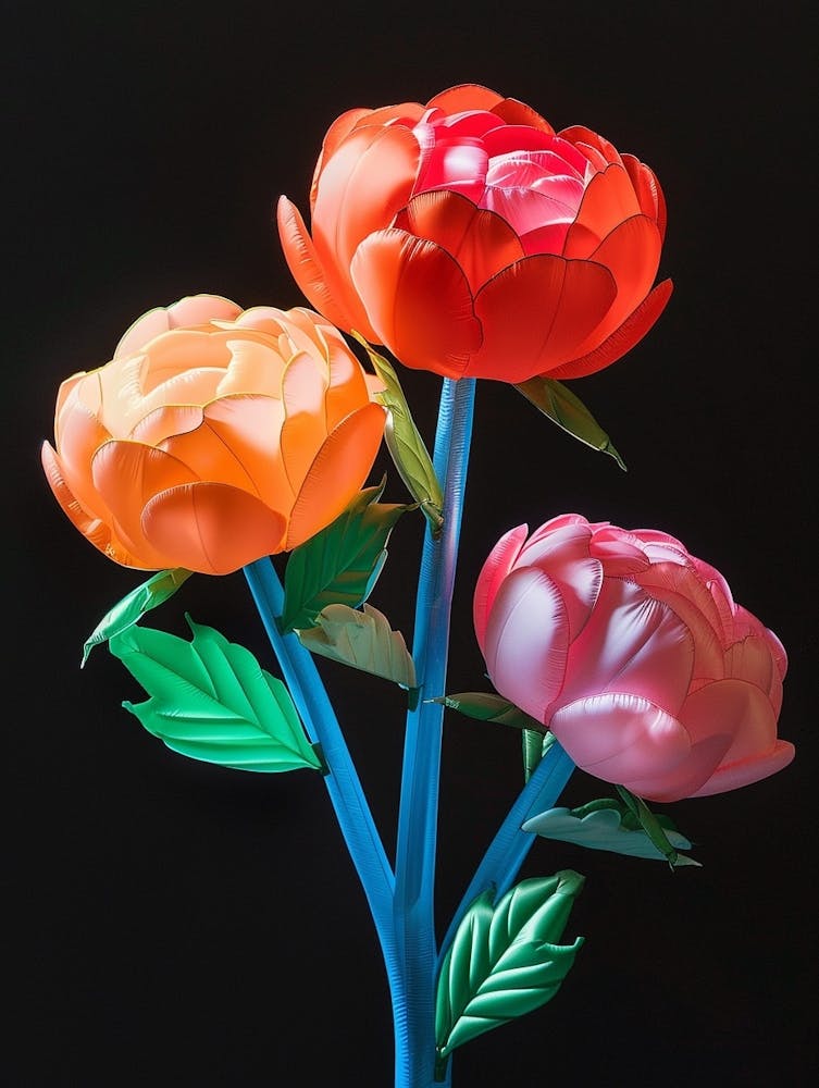 Bright Inflatable Flowers Peony 1