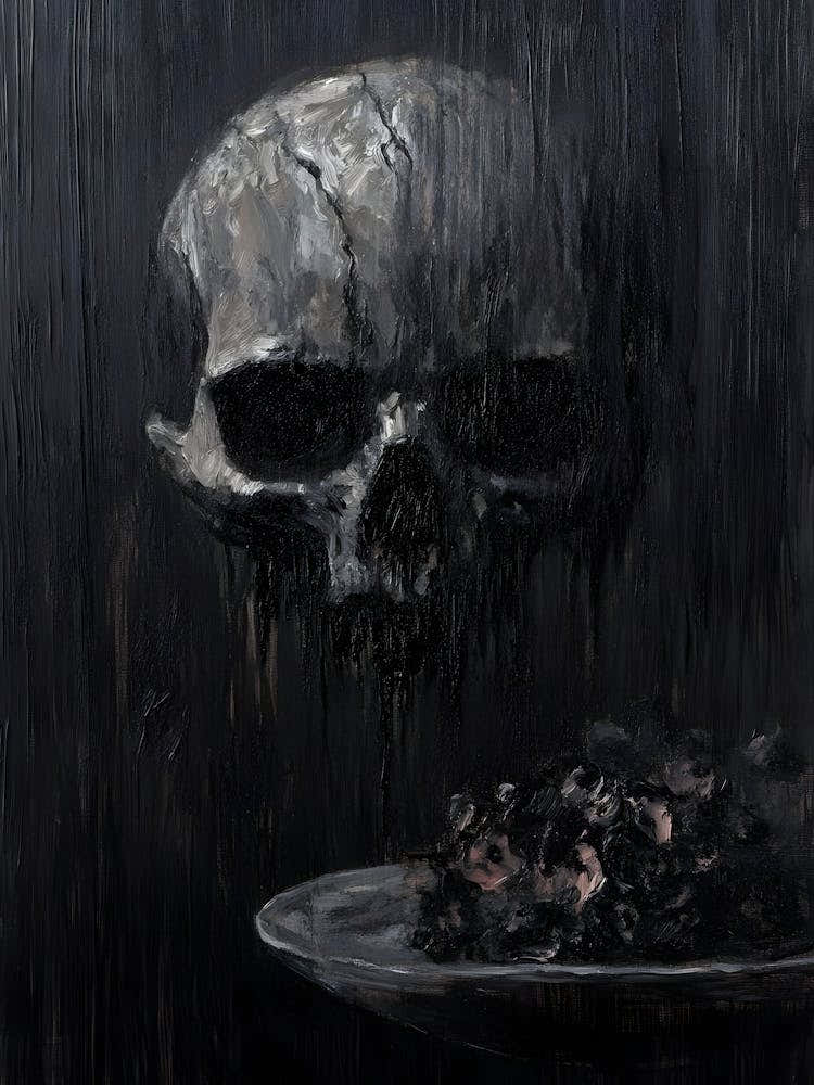 Skull In The Rain