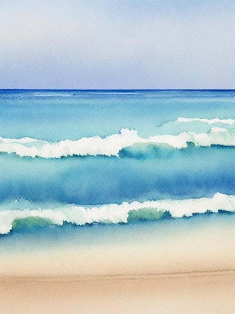Cable Beach, Australia Watercolour