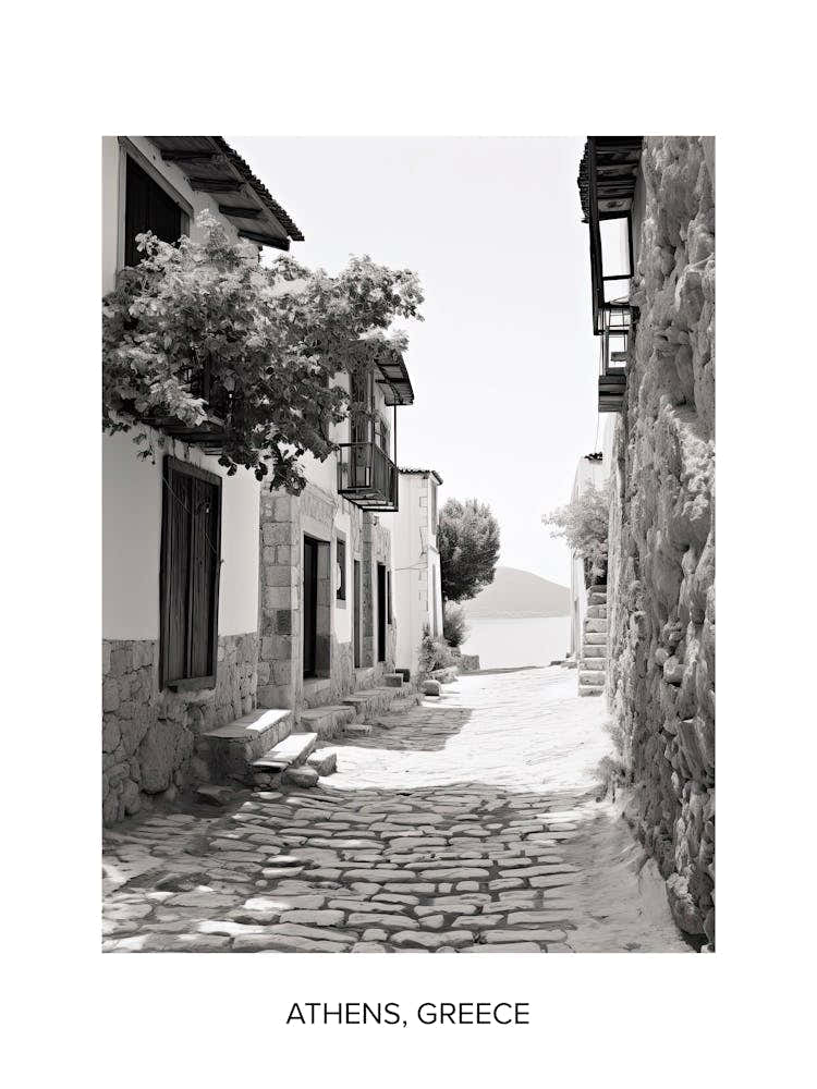 Poster Of Bodrum, Turkey, Photography In Black And White 7