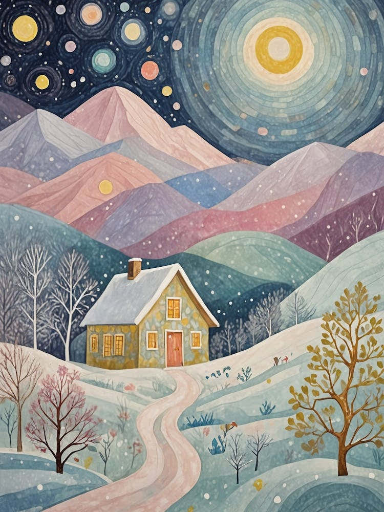 Whimsical Winter Cabin