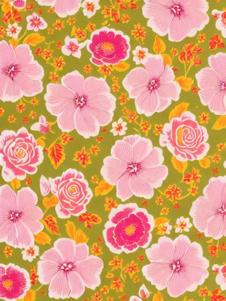 Zantedeschia Floral Print Warm Tones 2 Flower