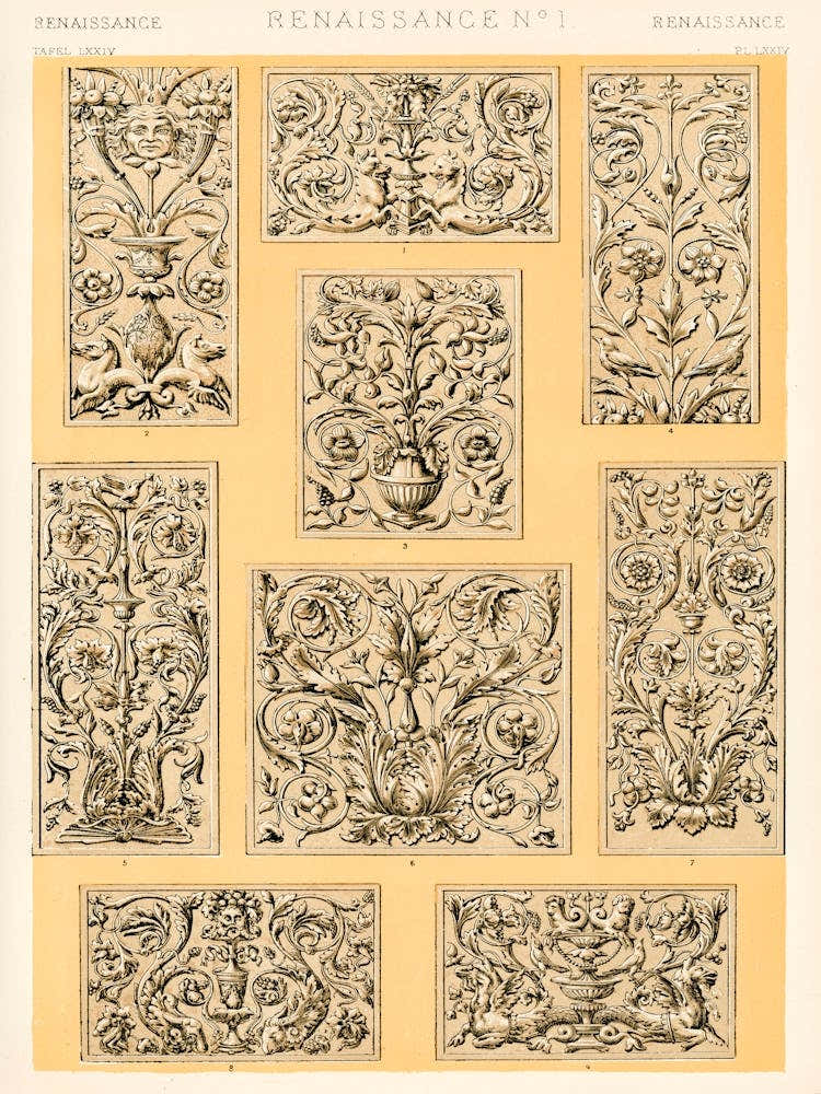 Vintage Pattern Illustration, Owen Jones