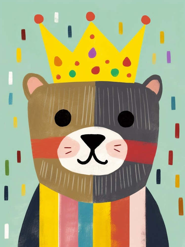 Little Otter 4 Wearing A Crown