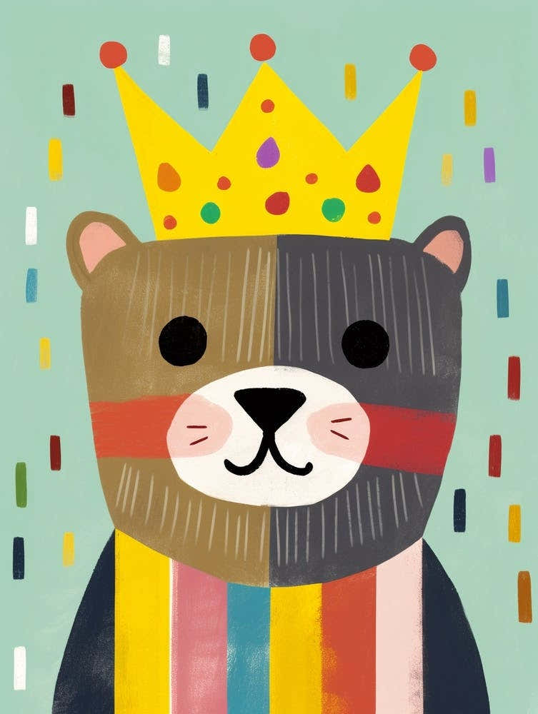Little Otter 4 Wearing A Crown