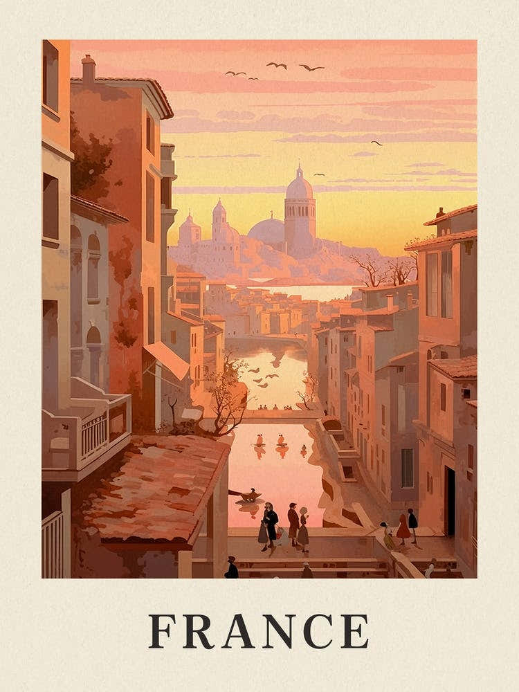 Vintage Travel Poster France 3