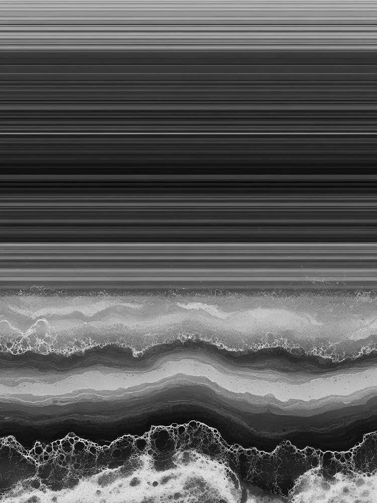 Black And White Waves 2