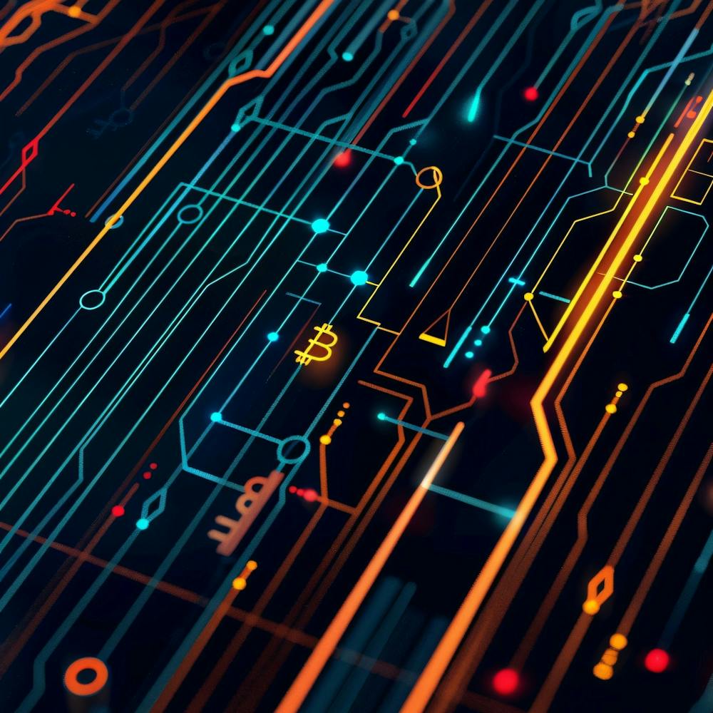 Abstract Circuit Board