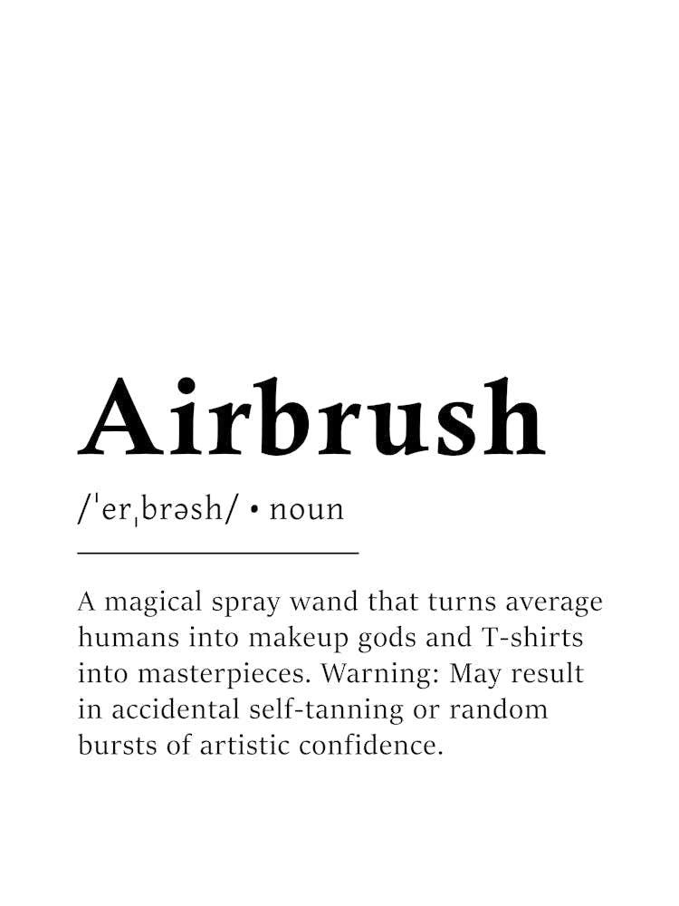 Airbrush Definition Poster - Dictionary