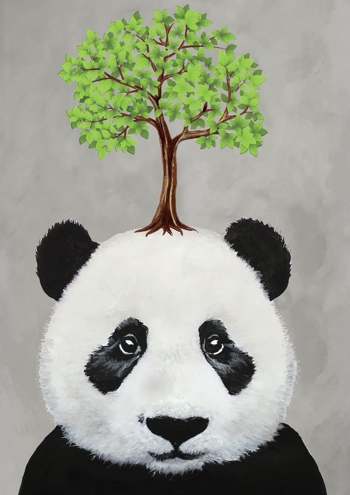 Panda With Tree