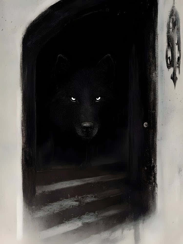 Wolf In The Doorway