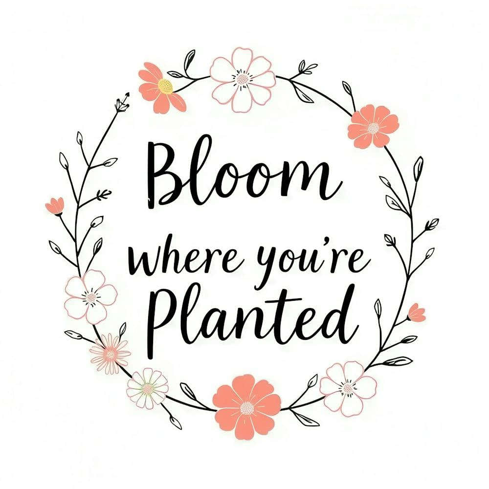 Bloom Where You'Re Planted