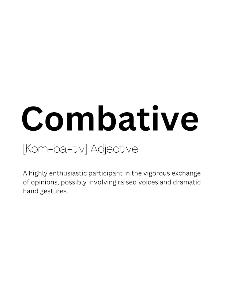 Combative Definition Meaning