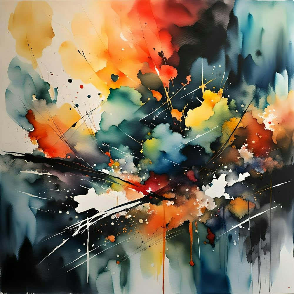 Water Color Abstract Art