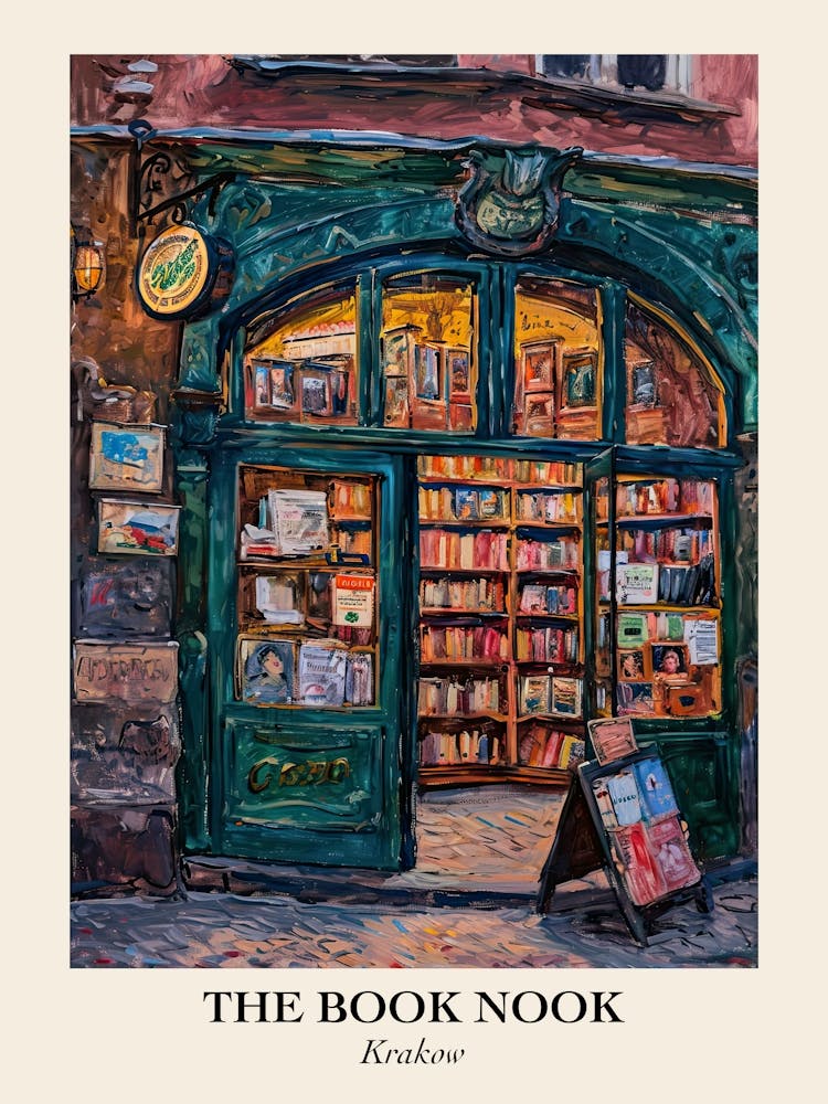 Krakow Book Nook Bookshop 2 Poster