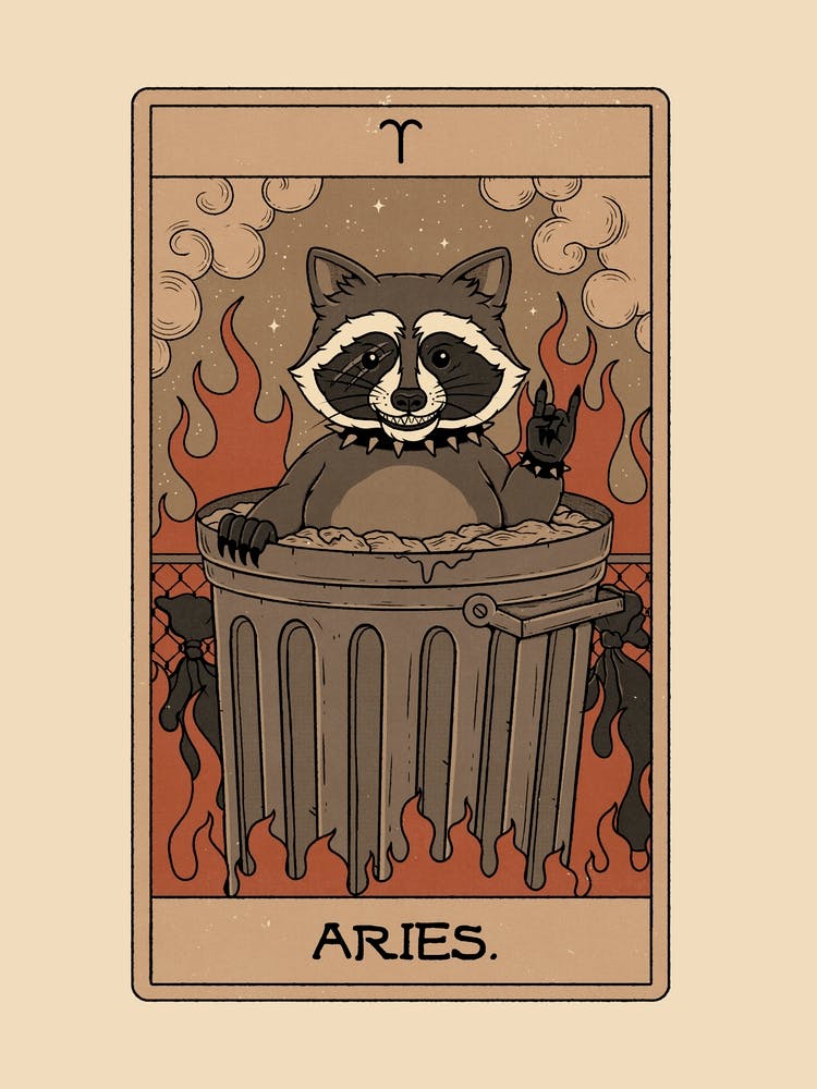 Aries Raccoons Zodiac