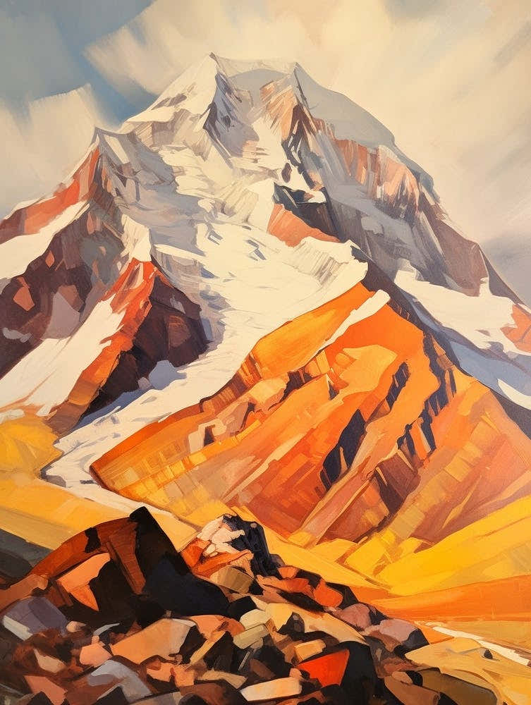Aconcagua Argentina 2 Mountain Painting