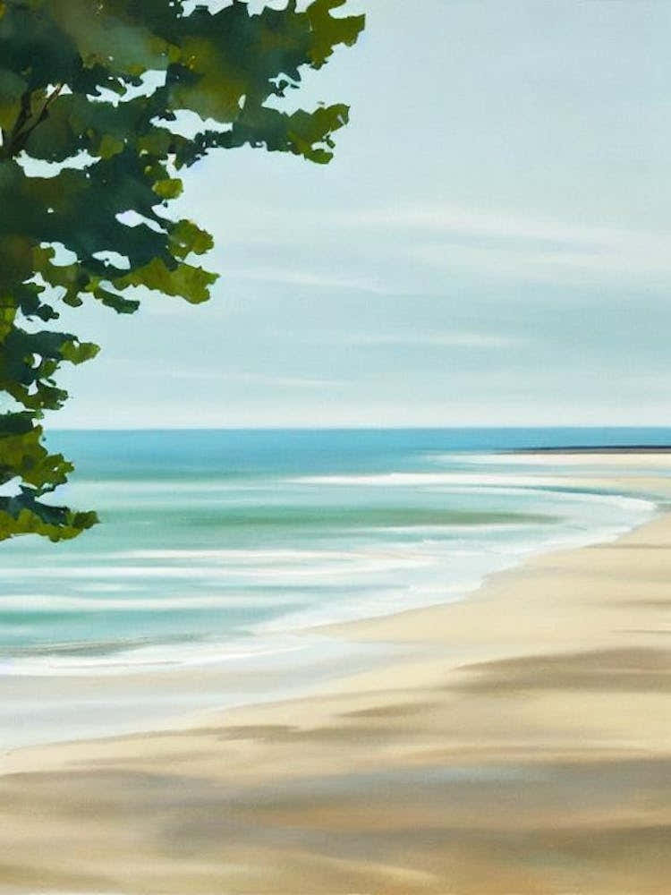 Formby Beach, Merseyside Contemporary Illustration 2