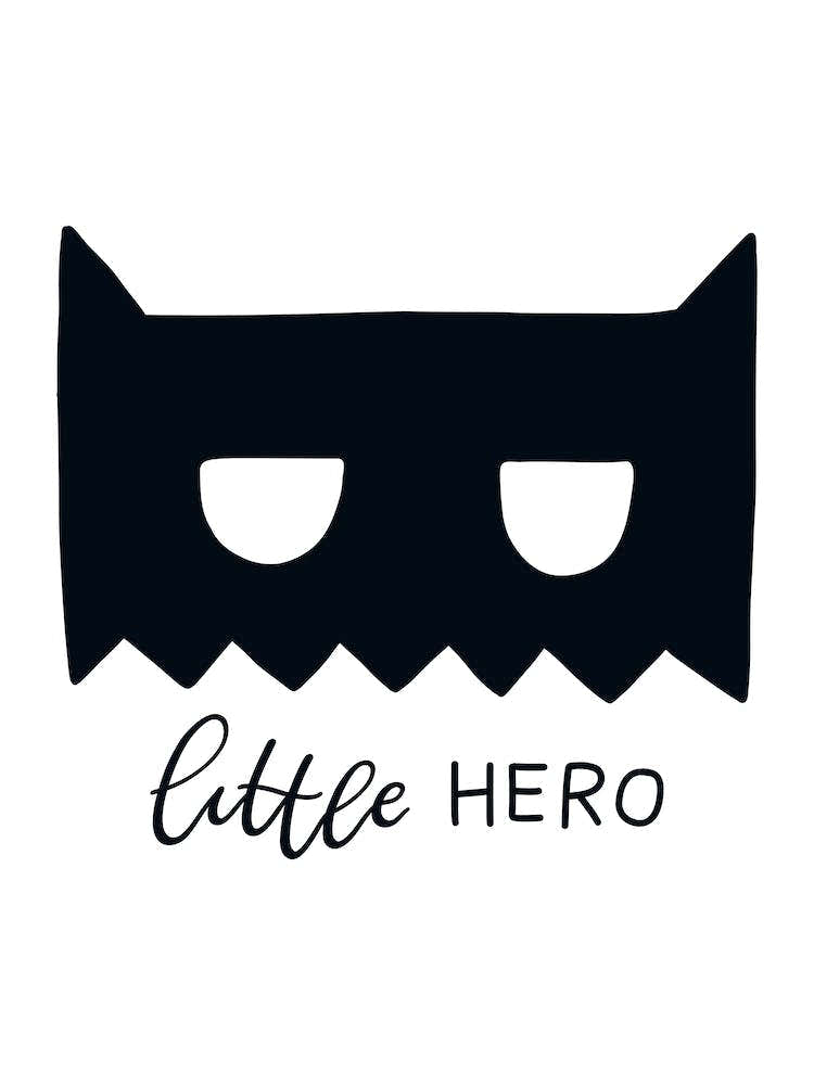 Little Hero Mask Super Scandi Black