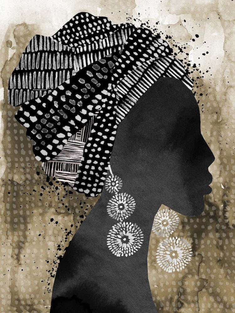 African Woman Headscarf