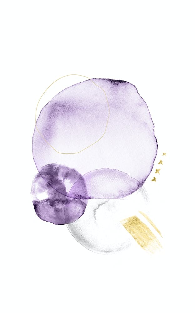 Turns In Violet Grey And Gold