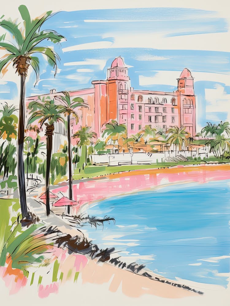 The Breakers   Palm Beach, Florida   Resort Storybook Illustration 3