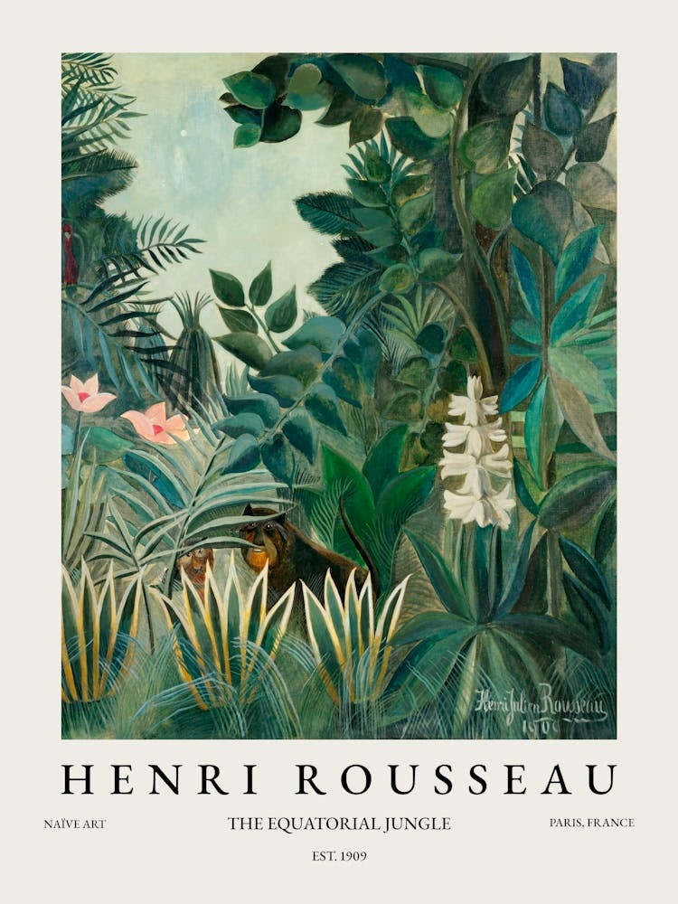 Henri Rousseau The Equatorial Jungle