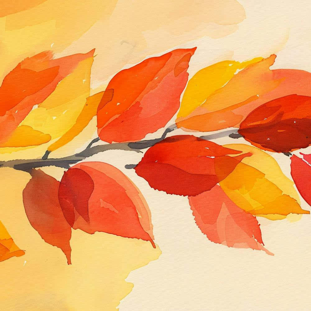 Watercolor Autumn Leaves