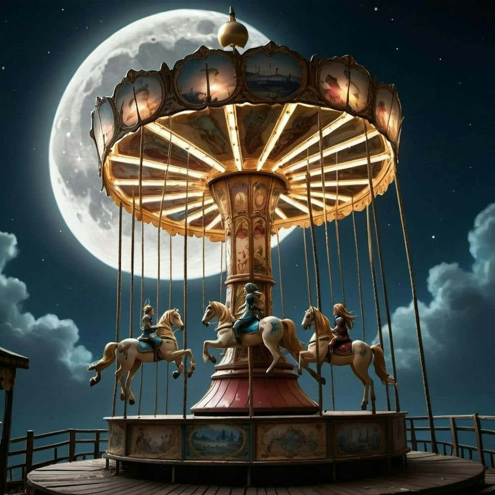 Carousel At Night