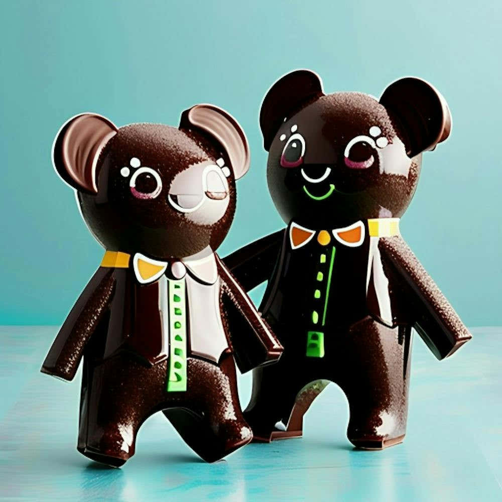 Chocolate gummy bears