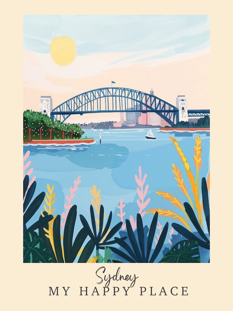 My Happy Place Sydney 2 Travel Poster