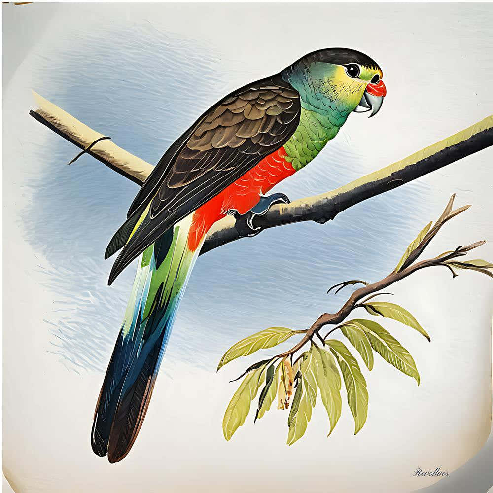 Paradise Parrot- Watercolour