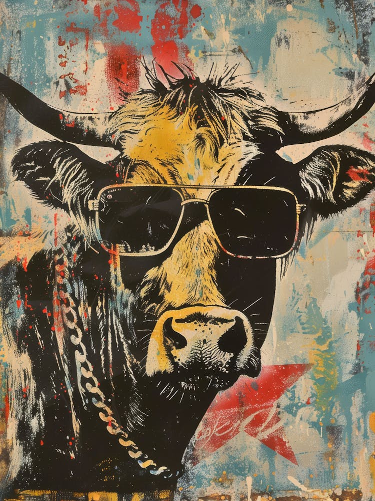 Cow With Sunglasses