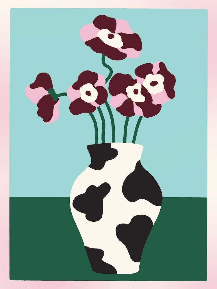 Still Life Flowers on Vase