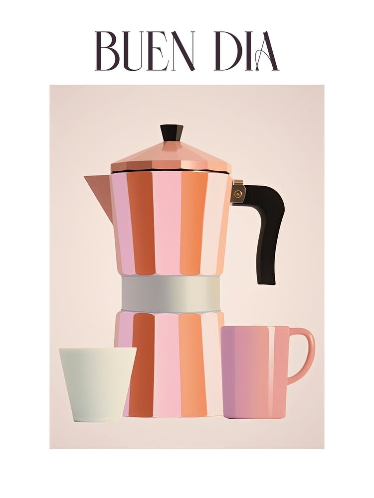 Moka Espresso Italian Coffee Maker Buen Dia 1