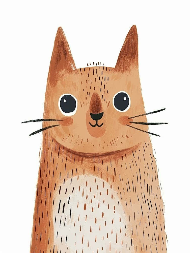 Laperm Cat Clipart Illustration 3