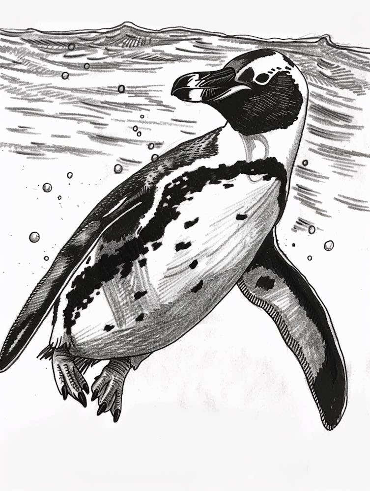 Emperor Penguin Swimming 1