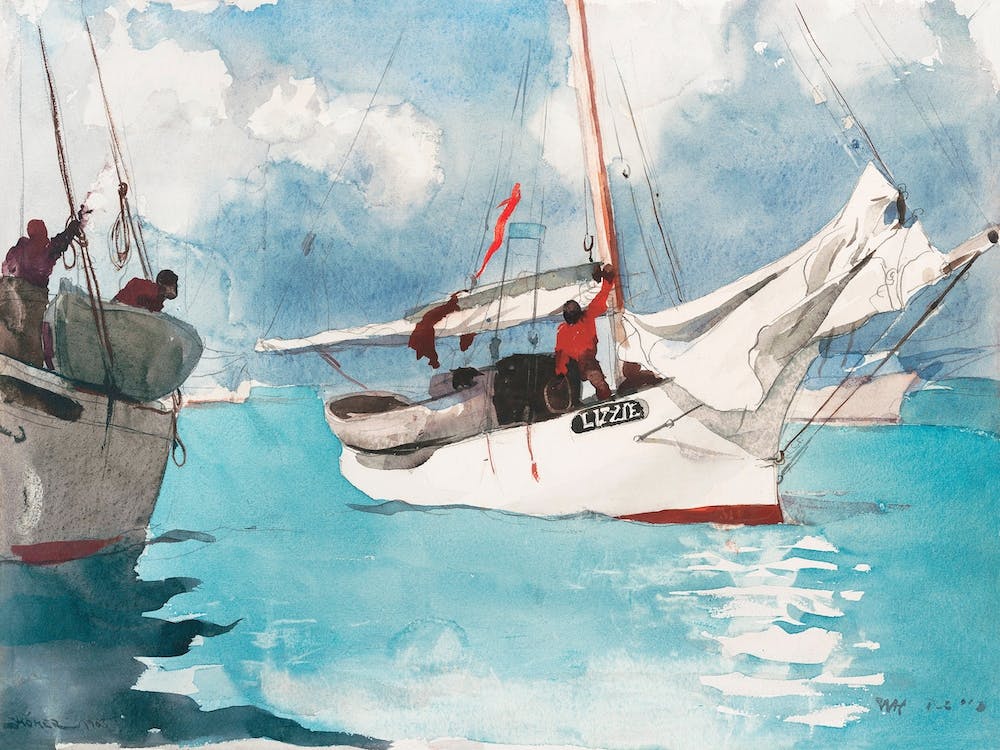 Fishing Boats, Key West, Winslow Homer