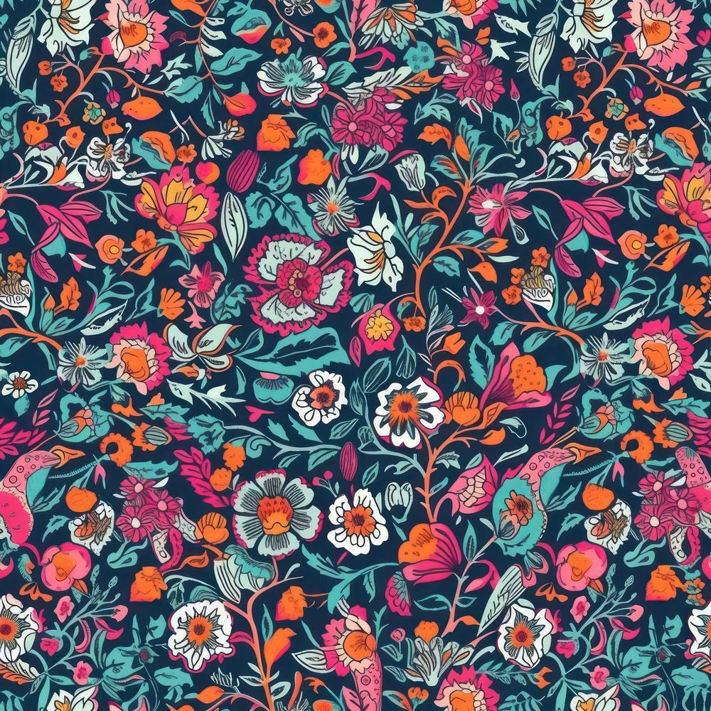 Bloom Burst London Fabrics Floral Pattern 2