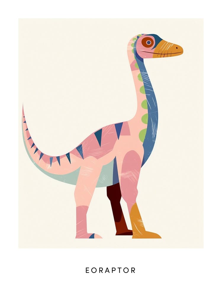 Nursery Dinosaur Art Eoraptor 1 Poster