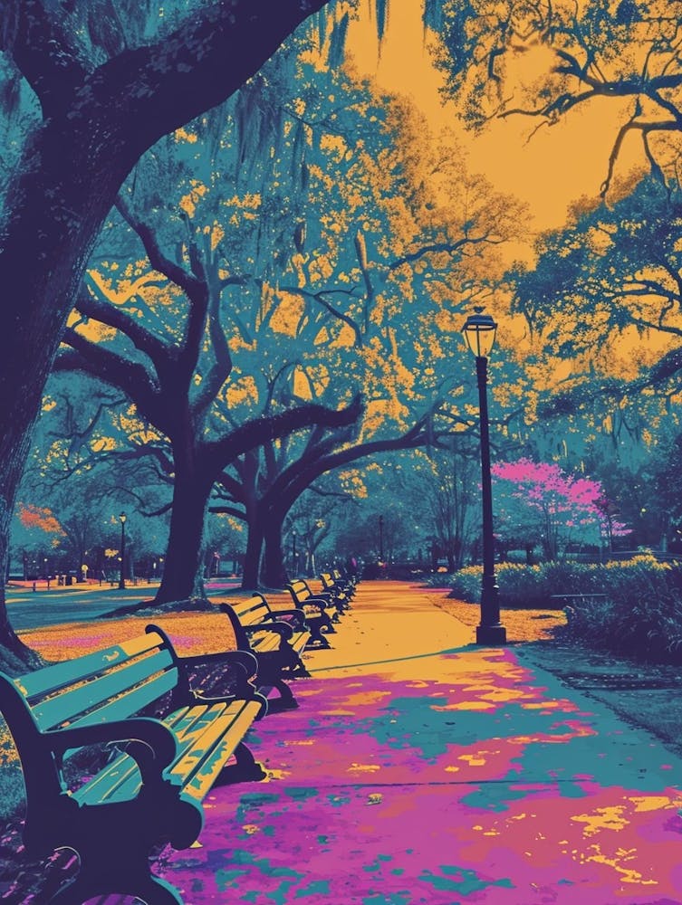 City Park Retro Pop Art 2