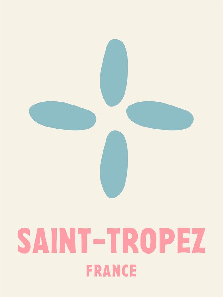 Saint Tropez, France, Graphic Style Poster 5