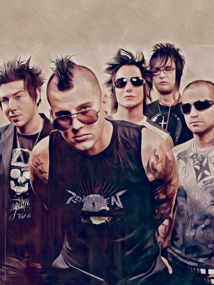 Group Of Punk Rockers