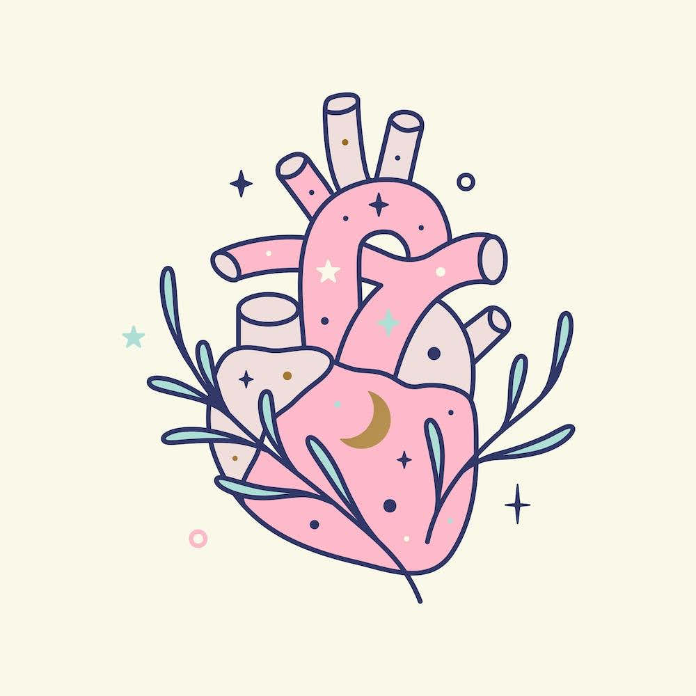 Heart With Foliage No2